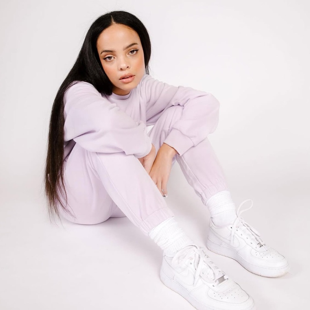 Shady Lady Lilac Butter Fleece Sweatsuit